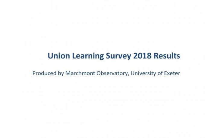 Union Learning Fund 2018 Learning Survey
